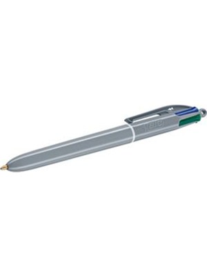 Bic 4 Colour Fun 4 Renkli Tükenmez Kalem Gri