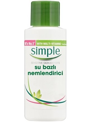 Simple Su Bazlı Nemlendirici 50 ml Hassas Ciltler İçin Nemlendirici Etkili Vitaminler İçerir