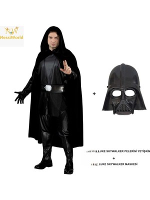 Mey Ithalat® Luke Skywalker Pelerini Yetişkin ve Maskesi