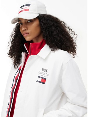 Tommy Hilfiger Beyaz Erkek Logo Baskılı Şapka AU0AU02091YCF