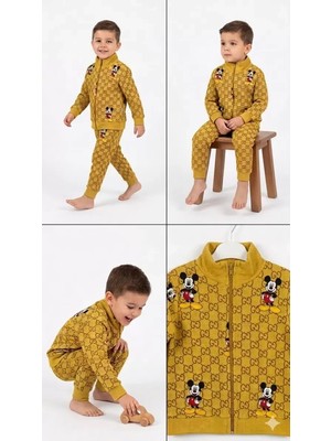 Uravas Store 2-5 Yaş Boy Fermuar Detaylı 2 Li Çuk Takımı
