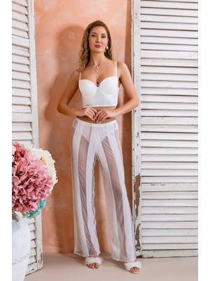 Gallipoli Bralet, Pantolon ve Slip Takım Ekru (MGP32264)