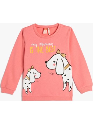 Koton Kız Bebek Sweatshirt Pembe 4WMG10023AK