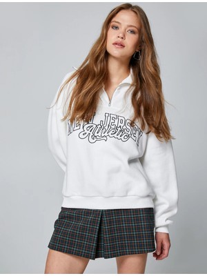 Koton Kadın / Kız Sweatshirt Ekru 4WAL10031IK