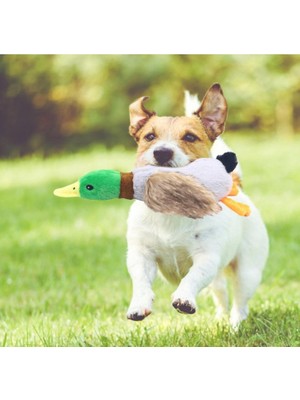 Eilo Luxe Sesli Ördek Şekilli Peluş Köpek Oyuncağı