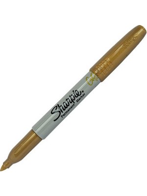 Sharpie Altın Renkli Yuvarlak Uç Permanent Markör 2065407 Kalıcı Mürekkep ile 1 Adet