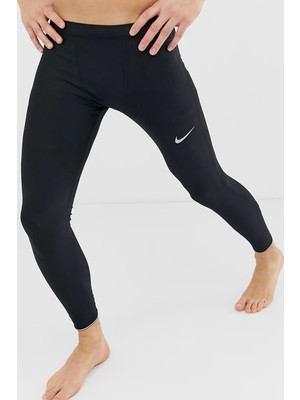 Nike Dri Fit Mobility Running  Men' Tight Leggings Erkek Reflektörlü Koşu Tayt Siyah
