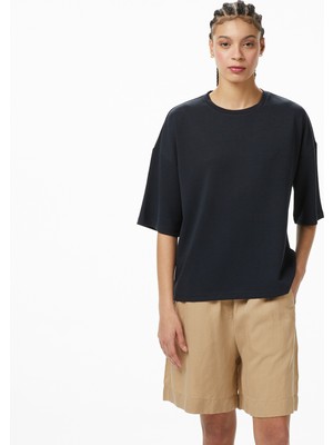 Nautica Kadın Siyah Oversize Fit T-Shirt 65V712T.0TB