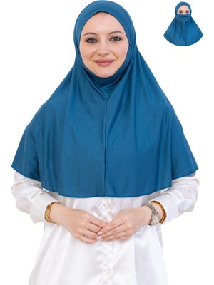 Modish Group Hazır Başörtüsü Pratik Islami Giyim Penye Peçeli Türban Namaz Için Yumuşak Eşarp