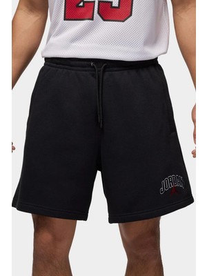 Nike Jordan Brooklyn Fleece Men's Graphic Shorts Oversize Erkek Pamuklu Şort Siyah