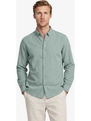Nautica Erkek Yeşil Regular Fit Gömlek W65453T.3SB
