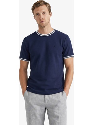 Nautica Erkek Lacivert Regular Fit T-Shirt V65339T.4NV
