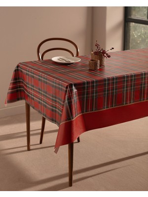 Madame Coco Andray Pvc Masa Örtüsü - Kırmızı - 140x200 cm