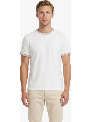 Nautica Erkek Beyaz Regular Fit T-Shirt V65339T.1BW