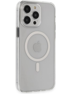 Zenvia Mey Ithalat®  iPhone 15 Pro Max Kılıf Tron Şeffaf Magsafe Kapak - Şeffaf