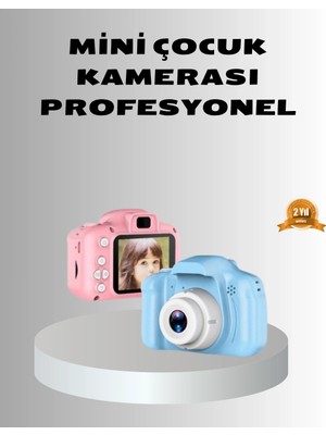 Genel Tedarik 8mp Mini Çocuk Fotoğraf Makinesi – Pembe Ses Kaydı Özellikli