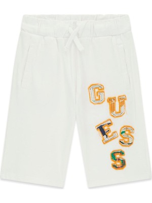 Guess Bg Store Erkek Çocuk Beyaz Şort