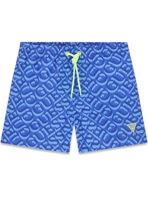 Guess Bg Store Erkek Çocuk Mavi Deniz Şortu