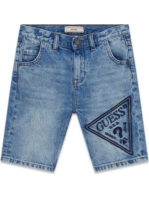 Guess Bg Store Erkek Çocuk Mavi Şort