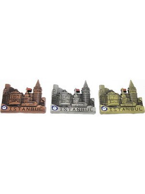 Eilo Luxe Metal Istanbul Temalı Yöresel Magnet Model 3
