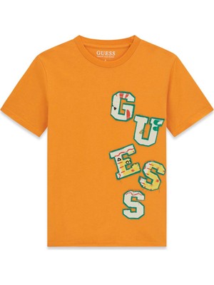 Guess Bg Store Erkek Çocuk Turuncu Tshirt