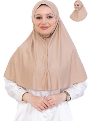 Modish Group Hazır Başörtüsü Pratik Islami Giyim Penye Peçeli Türban Namaz Için Yumuşak Eşarp