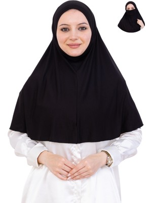 Modish Group Hazır Başörtüsü Pratik Islami Giyim Penye Peçeli Türban Namaz Için Yumuşak Eşarp