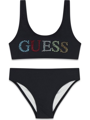 Guess Bg Store Kız Çocuk Siyah Bikini