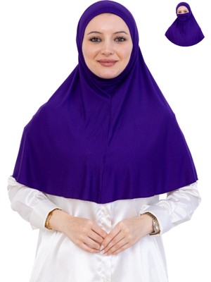 Modish Group Hazır Başörtüsü Pratik Islami Giyim Penye Peçeli Türban Namaz Için Yumuşak Eşarp