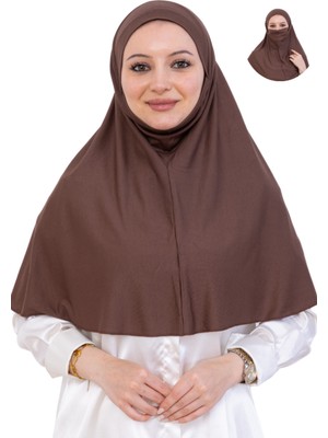 Modish Group Hazır Başörtüsü Pratik Islami Giyim Penye Peçeli Türban Namaz Için Yumuşak Eşarp