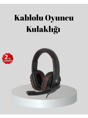 Genel Tedarik Stereo Ses Destekli Mikrofonlu Gaming Kulaklık – Yumuşak Pedli