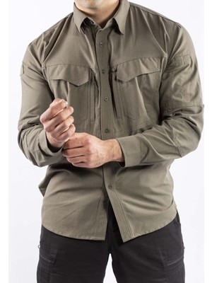 VAV Wear Outdoor Taktik Pamuklu Erkek Gömlek TACTEC01