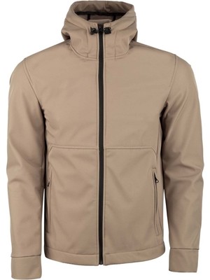 VAV Wear SHELLDT01 Tactical Outdoor Softshell Erkek Mont Bej Renkli Su İtici Kumaş ile Konforlu Kullanım