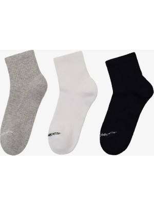 Skechers S2520320-3474 U Quarter 3 Pack Socks Unisex Çorap