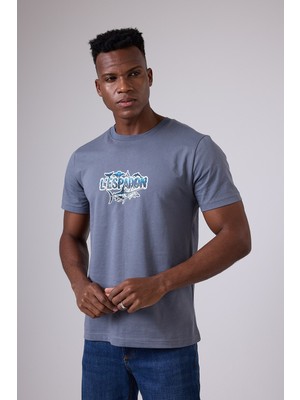 Marıne Tee™ Deniz Temalı Ribana Bisiklet Yaka Pamuk T-Shirt