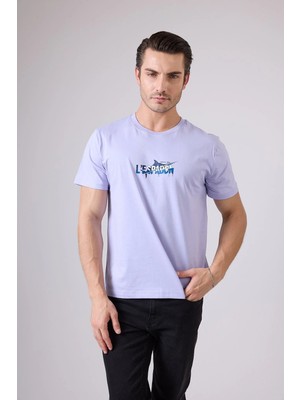 Marıne Tee™ Deniz Temalı Ribana Bisiklet Yaka Pamuk T-Shirt