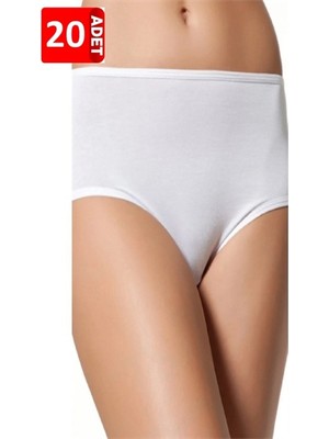 Tutku 20'li Paket %100 Pamuk Ince Lastik Bato Külot