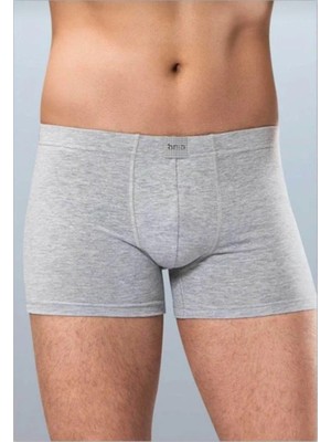 Anıt 1271 Erkek Likralı Düz Pamuklu Boxer 6 Adet
