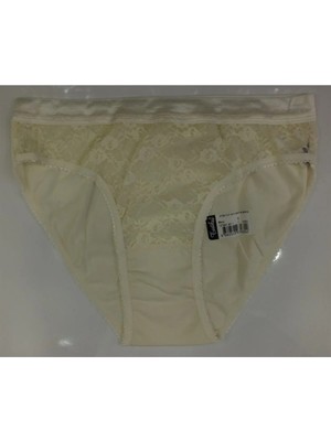 Tutku Kadın Ekru 12'li Paket Bikini Külot