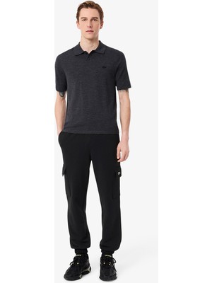 Lacoste Fleece Cargo Erkek Siyah Eşofman Altı