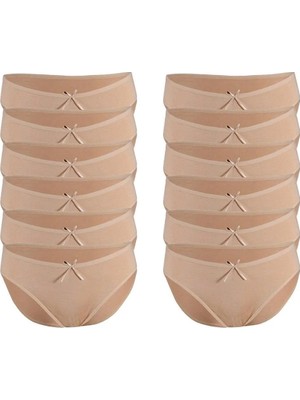 Özten İç Giyim Özten Kadın 12'li Paket Bambu Bikini Külot