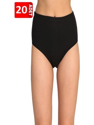 Tutku 20'li Paket %100 Pamuk %100 Pamuk Bato Külot Siyah