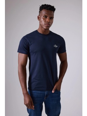 Marıne Tee™ Deniz Temalı Ribana Bisiklet Yaka Pamuk T-Shirt