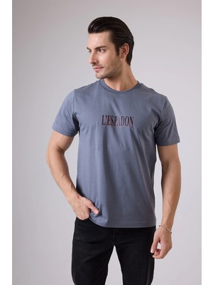 Marıne Tee™ Deniz Temalı Ribana Bisiklet Yaka Pamuk T-Shirt
