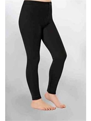 Kota Kız Çocuk Siyah Termal Tayt Içlik Polyester Malzeme ile Rahat Kullanım Sunar