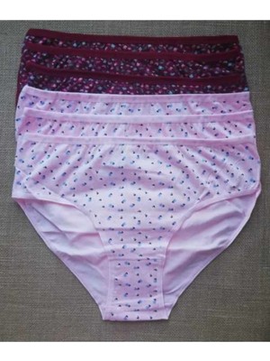 Kota Kadın Pembe 6'lı Paket Cotton Pamuk Likralı Külot Bato