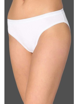 Tutku Beyaz 12'li Pamuklu Su Yolu Bikini Ku?lot 0635B