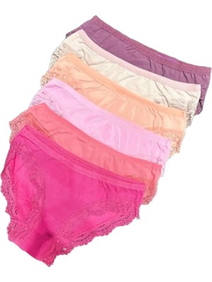 Aves Dantelli Bikini Slip 5li Külot Likralı Penye