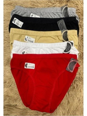 Gümüş 8 Li Kadın Bikini Külot Karışık Renk 5001