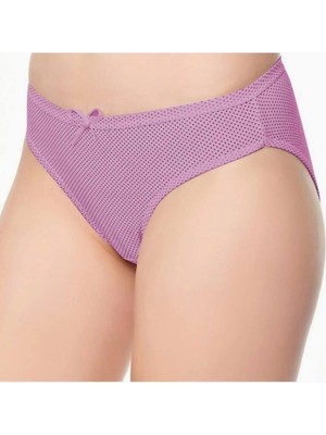 Tutku Küçük Puantiyeli Pembe Kadın Slip Külot Yeni Sezon (6 Adet Ekonomik Paket)